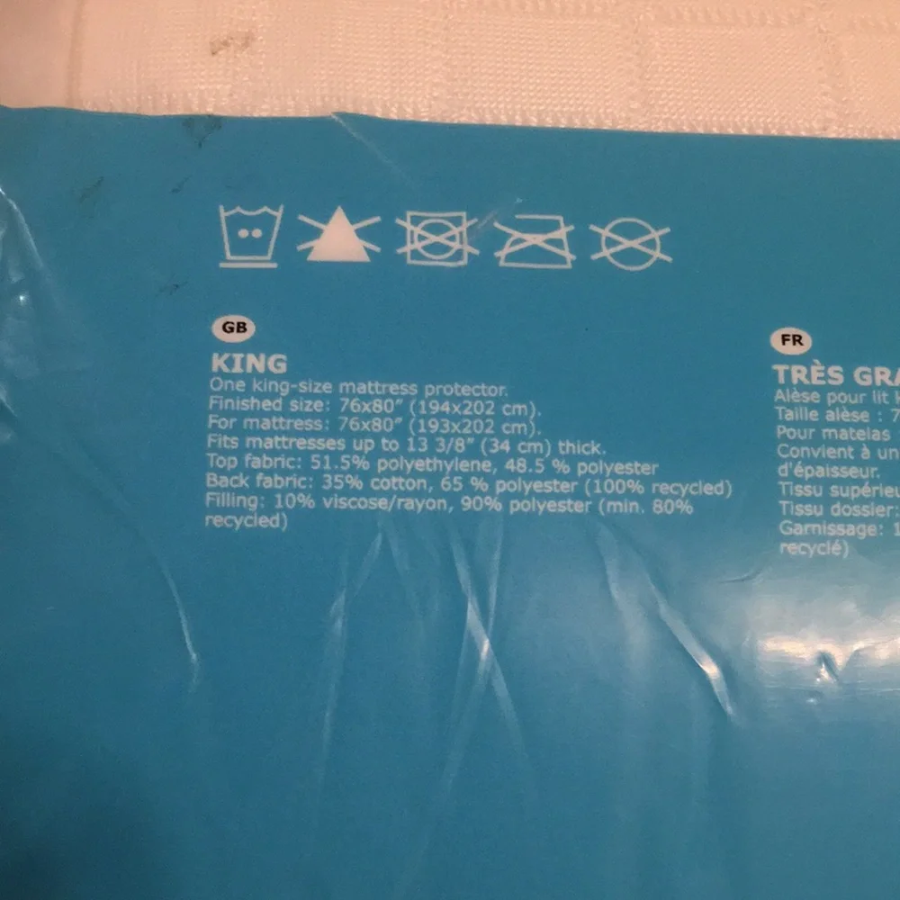 Brand New King Size Mattress protector.